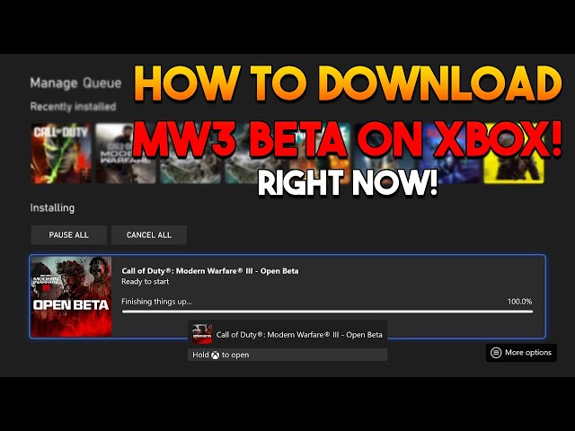 How to Download Mw3 Beta Xbox Series X  