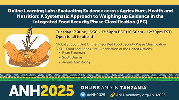 ANH2025 Learning Lab: Integrated Food Security Phase Classification (IPC)