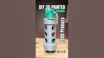 DIY 3D Printed AIRSOFT Grenade .209 Primers Free Project #Airsoft #Grenade #tacticalgear #viralvideo