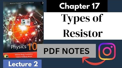 Types of resistors|Chapter 17|Physics|Class 10|National book Foundation|Fbise