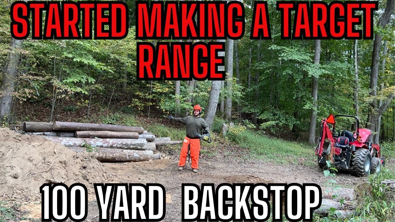 MADE BACKSTOP FOR NEW 100 YARD TARGET RANGE - YouTube