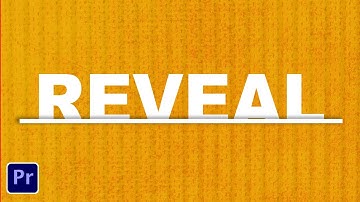 How To Make Text Reveal Effect TITLE in Premiere Pro 2023