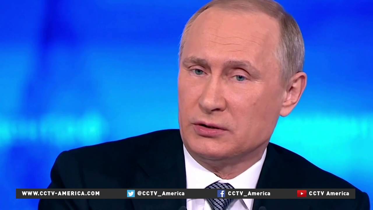 Putin Questions Russian President Vladimir Putin answers questions from the public ...