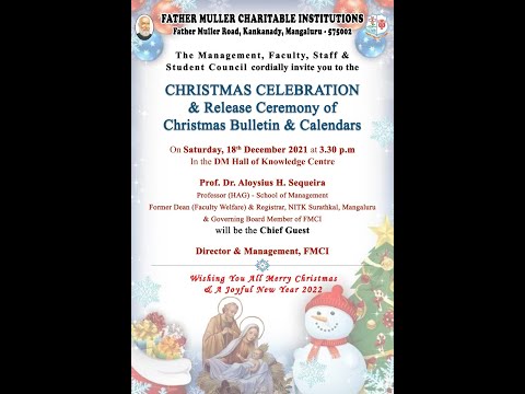 Father Muller Charitable Institutions | Christmas Celebration 2021