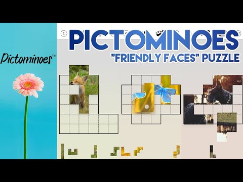 Pictominoes First Impressions - Friendly Faces Puzzles Solutions