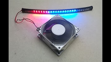 PC Fan Free energy generator with light bulb - New Science Experiment project at home 2018
