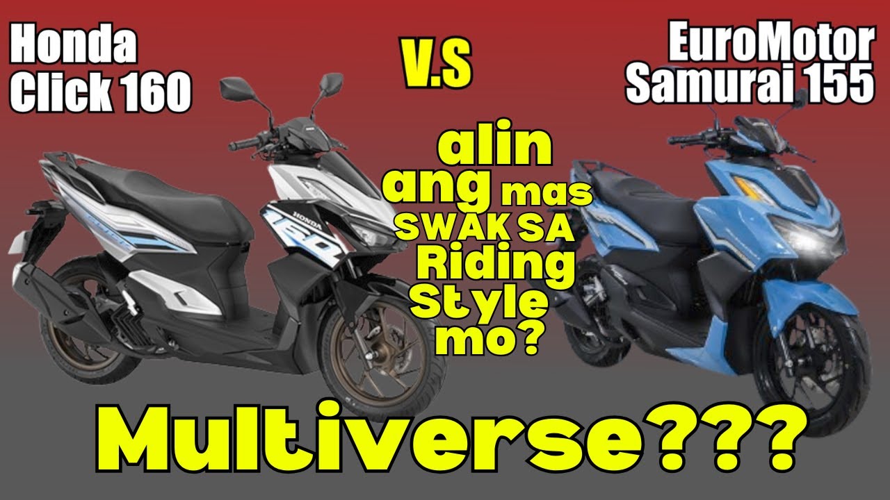 Honda Click 160 vs Euro Samurai 155i | Side by Side Comparison | Specs ...