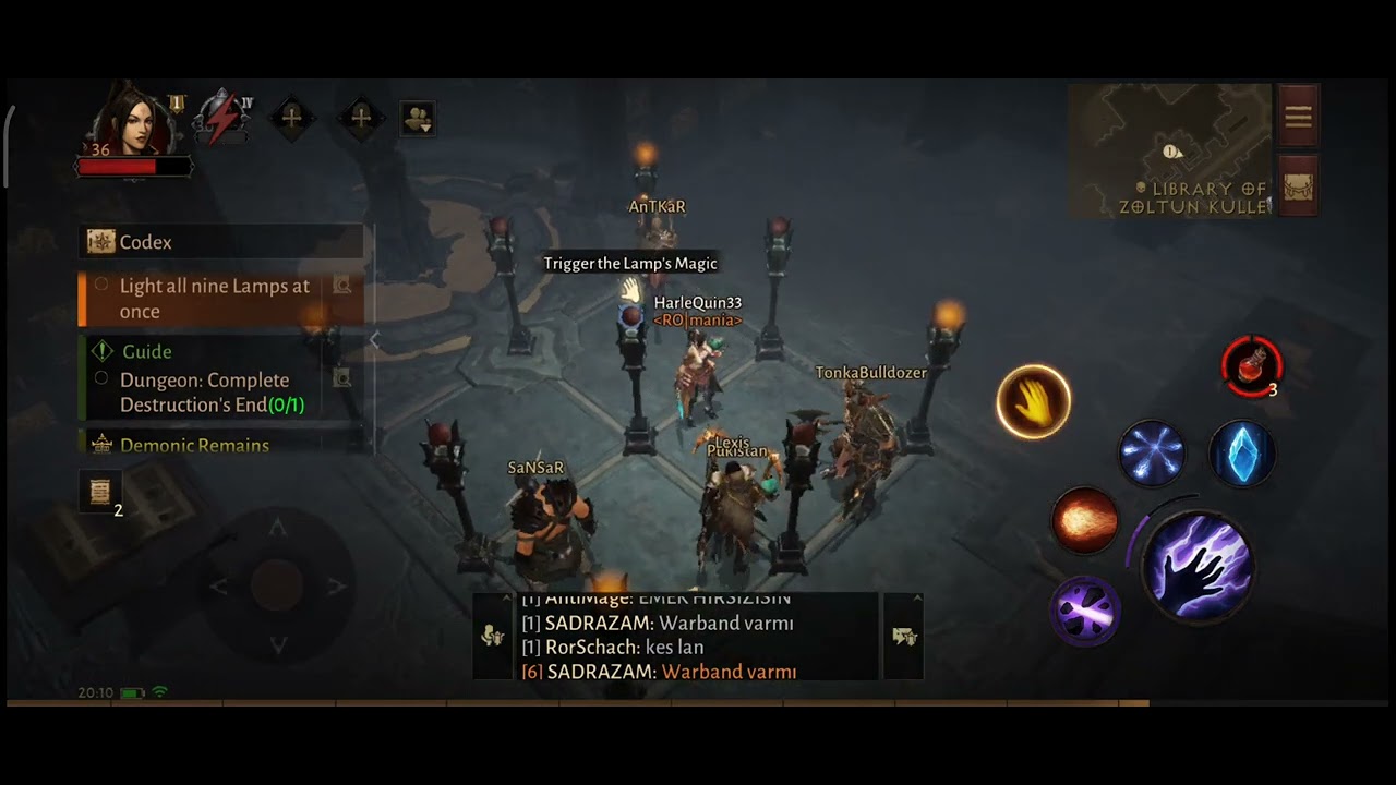 Diablo Immortal Nine Lamps Quest / 9 Lamba Görevi YouTube