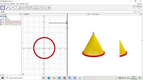 How can Construct concept of Pyramid, Cone and Limit use Geogebra