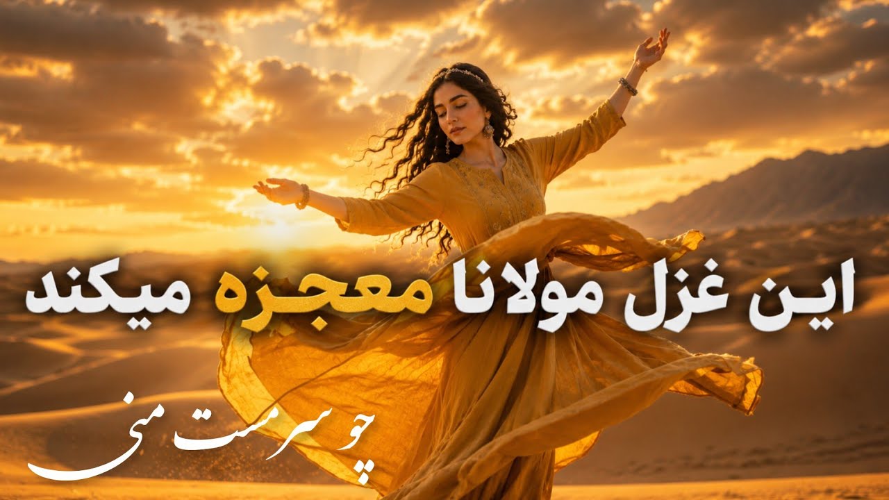 ⁣چو سرمست منی ای جان - غزل شورانگیز مولانا | Persian mystic poetry  | با موسیقی روح نواز