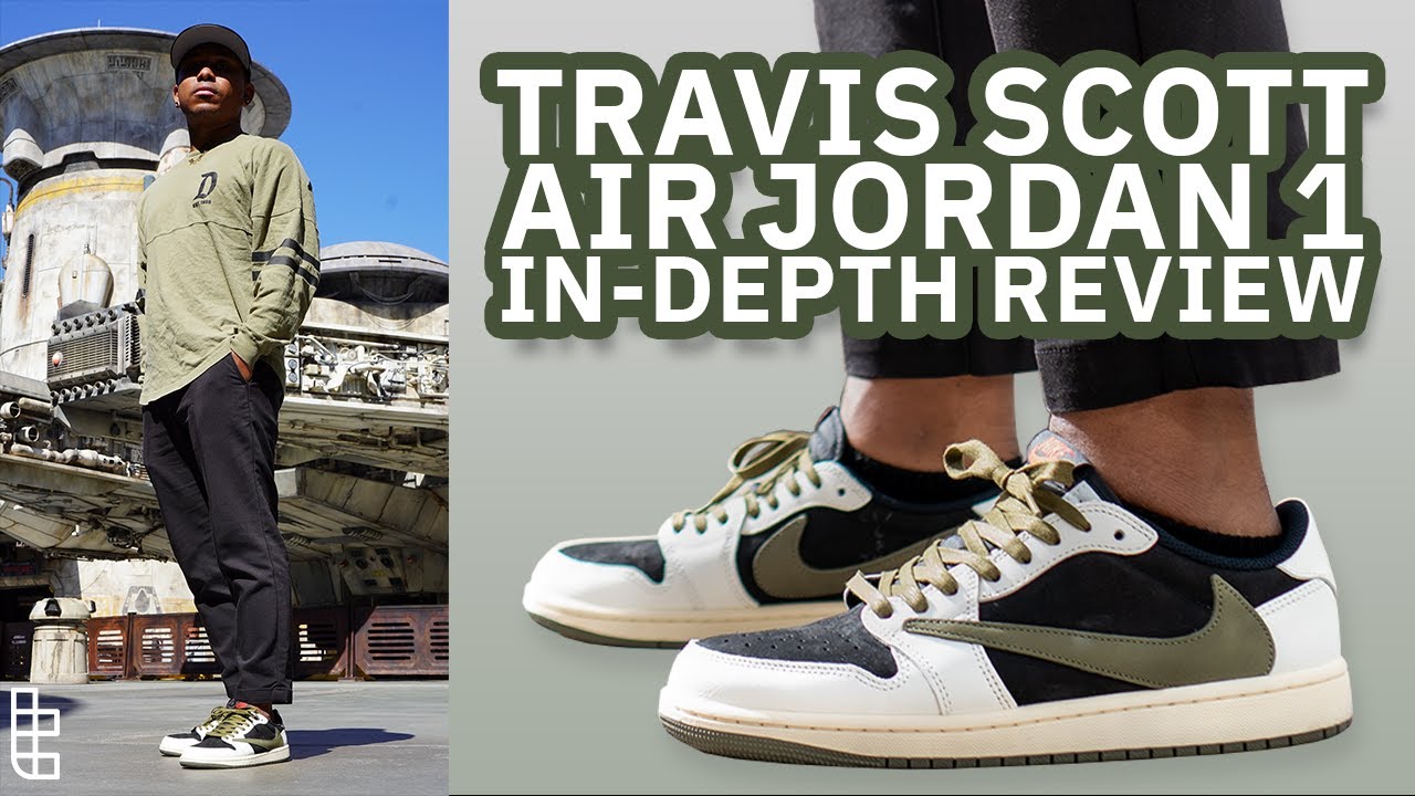 TRAVIS SCOTT OLIVE JORDAN 1 LOW ON--FEET REVIEW! 