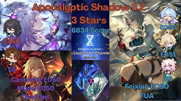 NEW Apocalyptic Shadow 3.2 - E0S1 Castorice  E0S0 Mydei & E0S0 Feixiao | Honkai: Star Rail