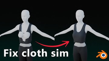 Cloth simulation with dynamic animation | Blender tutorial