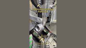 Ever Wondered How Springs Are Made? Watch This CNC Machine in Action!