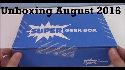 Unboxing Super Geek Box August 2016! Colossal theme! Awesome Pokemon, Baymax, and Mario merchandise!