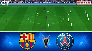 Barcelona vs PSG - UEFA Champions League 23\/24 | EA FC 24 Full Match All Goals | Gameplay PC