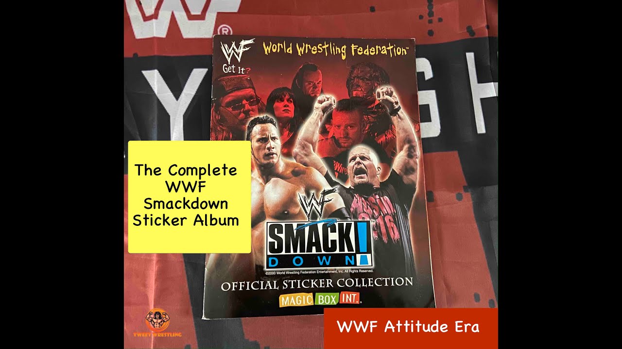 The Complete WWF WWE Smackdown Magic Box International Sticker Album from 2000
