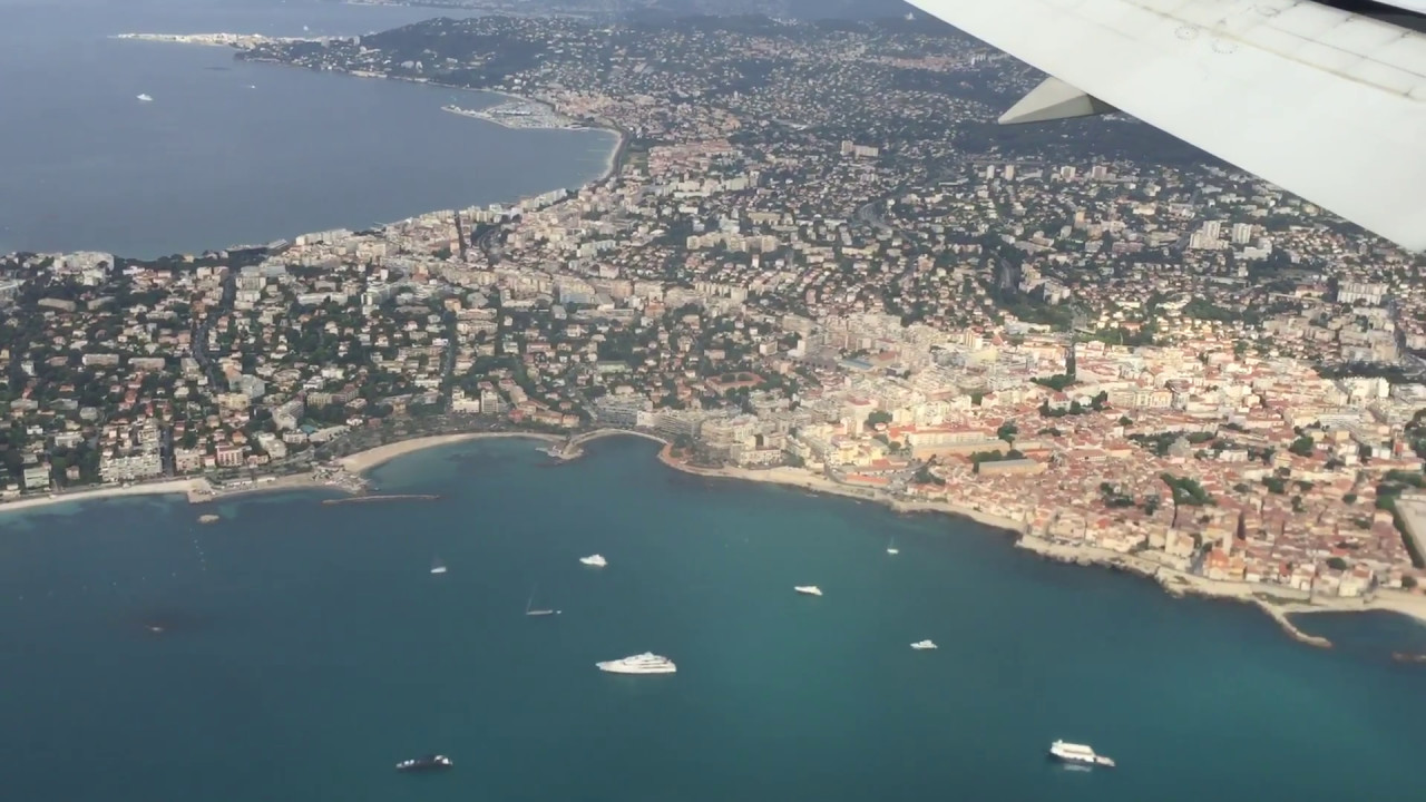 Flying into Nice, France - YouTube
