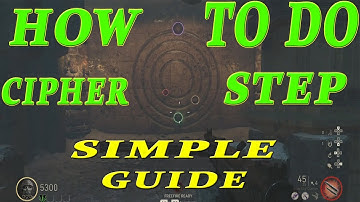CIPHER STEP EXPLAINED(EASY) WWII ZOMBIES THE FROZEN DAWN