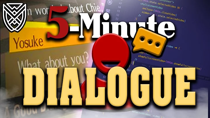 5 Minute DIALOGUE SYSTEM in UNITY Tutorial