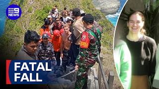 Queensland woman killed in tragic Bali cliff fall | 9 News Australia