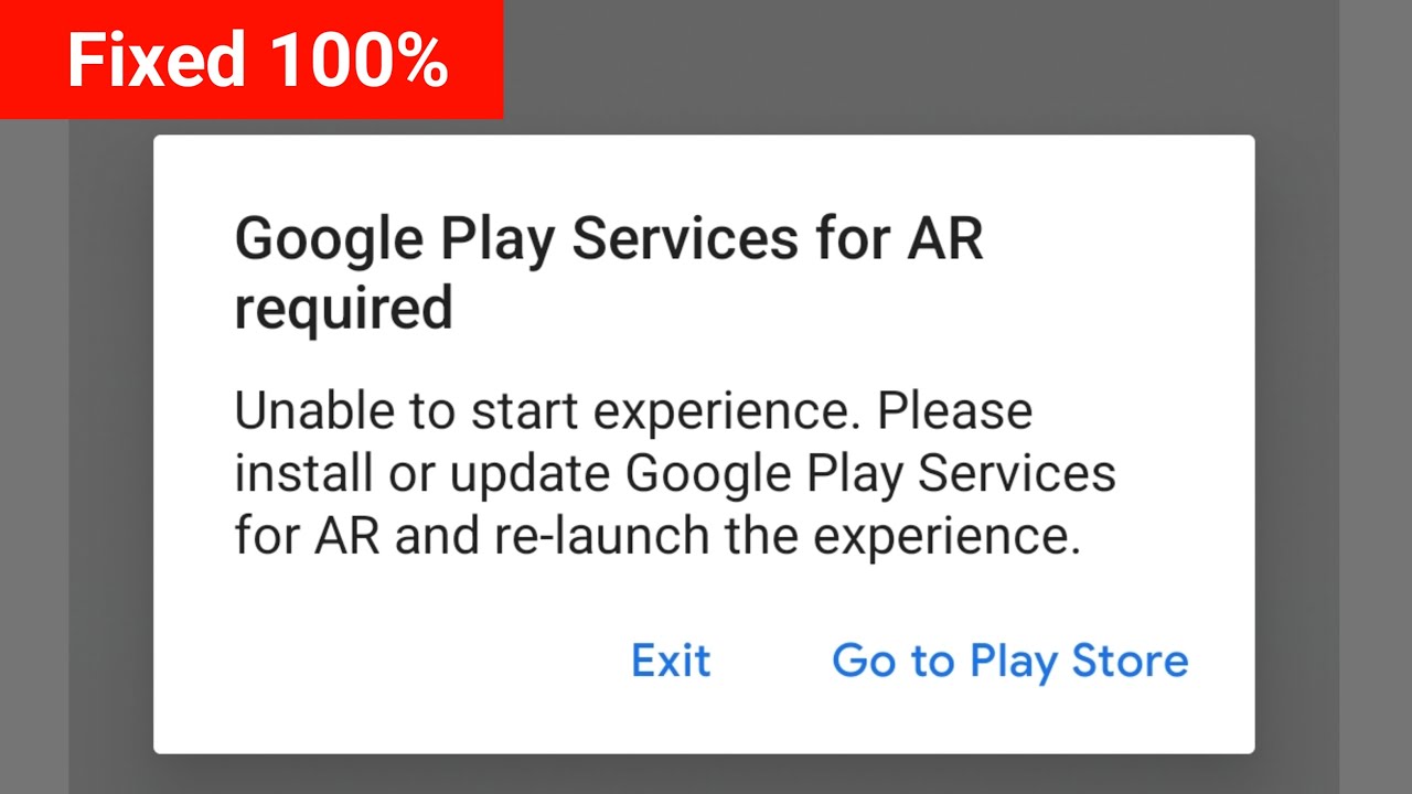 Google Play Services for AR required Problem 2025 || How to Fix Google Play Services for AR required