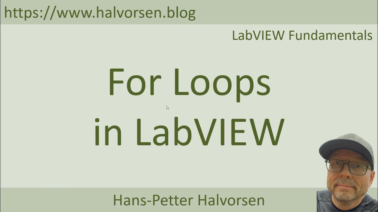 For Loops in LabVIEW - YouTube