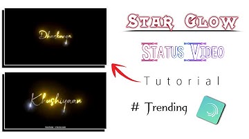How to make Star Glow Lyrics status video | technicalmahatma