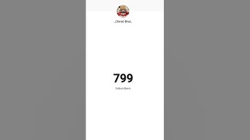 800 Subscribers Complete Live Subscriber Count Short Video. #shorts #viral #livesubscribercounts