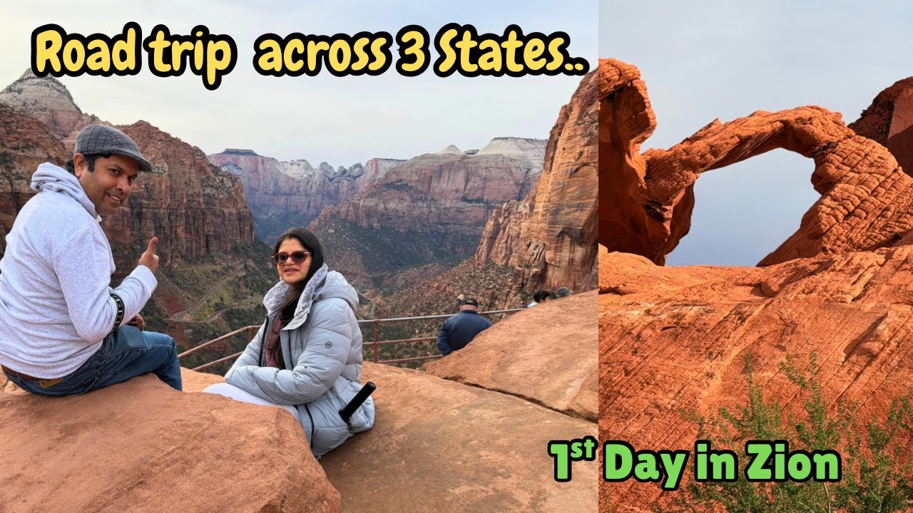 Roadtrip through 3 different states of USA | Camping and exploring Zion National Park