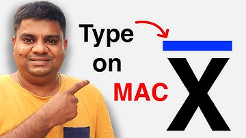 How to type X Bar in MAC
