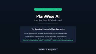 Details PlanWise AI — Your Day, Thoughtfully Planned | Amazon Developer Hackathon News