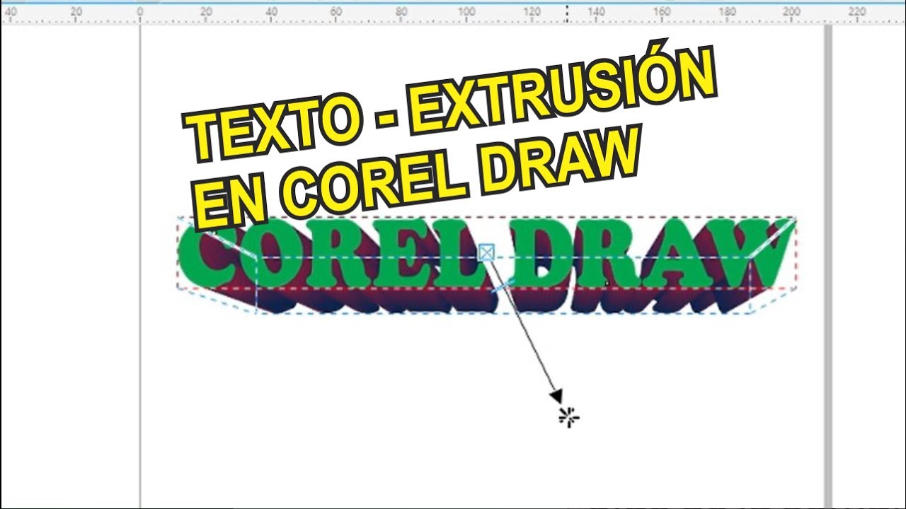 TEXTO-EXTRUSIÓN EN COREL DRAW - YouTube