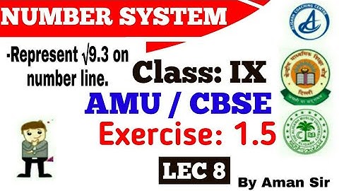 Number System || Exercise-1.5 Ch-1 Class-9 maths || Lec by Aman Sir || ACC