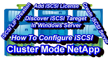How To Configure iSCSI In SVM And Windows Server - Netapp Cluster Mode