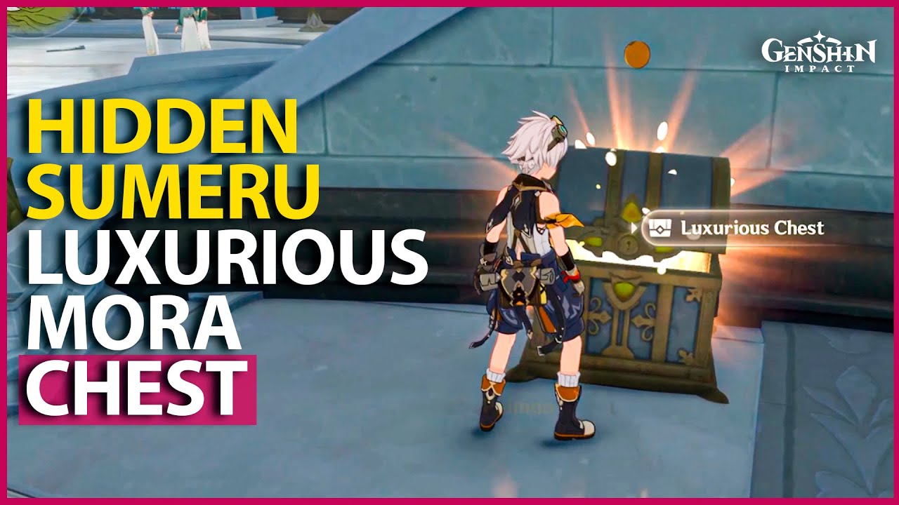 HIDDEN LUXURIOUS CHEST With 185K MORA Sumeru genshin Impact YouTube