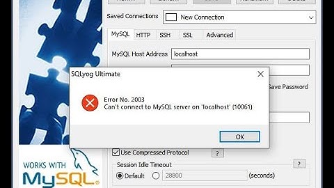 Solution for MySql Error No. 2003, Can