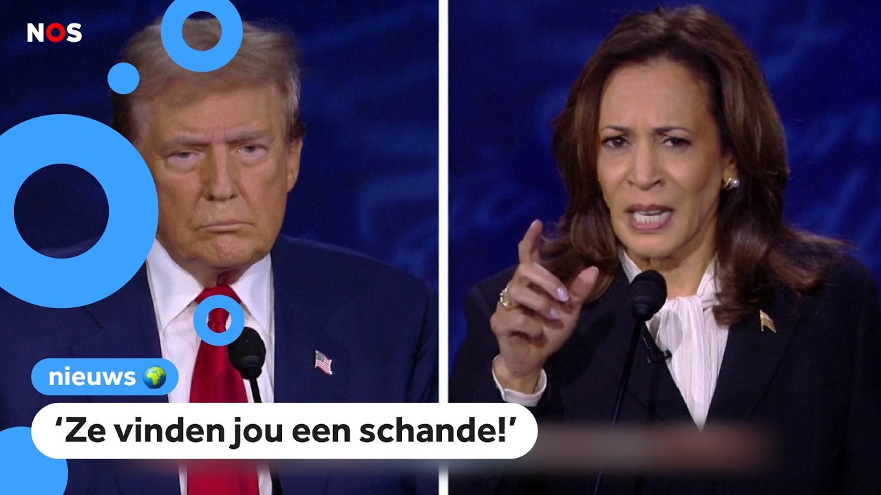 Harris en Trump voor het eerst met elkaar in debat