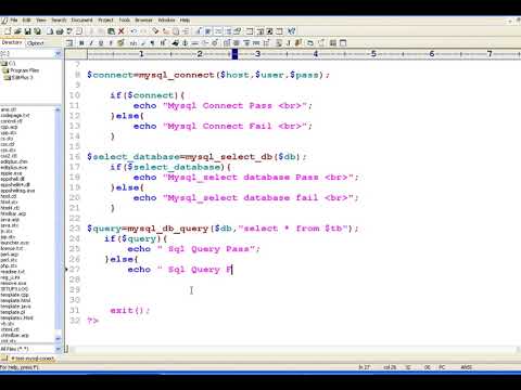 PHP ตอนที่ 45 กำหนดและให้คำสั่ง sql ทำงาน