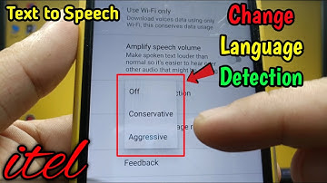 How to change language detection for Google text to speech on itel S15