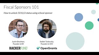 Fiscal Sponsors 101 by OpenGrants 185 views 1 year ago 59 minutes