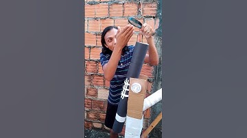 Como Fazer Telescópio Caseiro e Porque Funciona #experimento #astronomia #física #educação #ciência