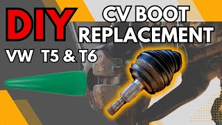 DIY GUIDE HOW TO  CHANGE/ REPLACE CV BOOT VW Transporter