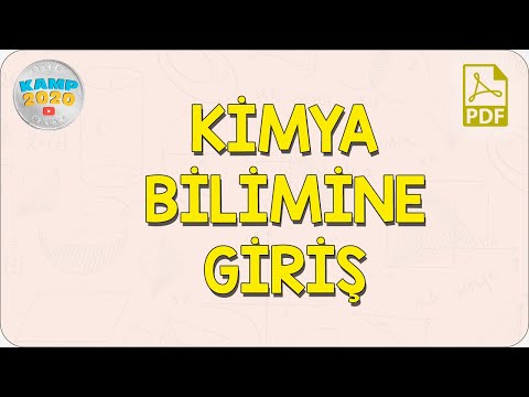 Kimya Bilimine Giriş | Kamp2020