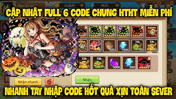 Cập Nhật 6 Code Huyền Thoại Hải Tặc Dùng Chung Mới Update | Sự Kiện Phát Giftcode 20/10 Toàn Sever