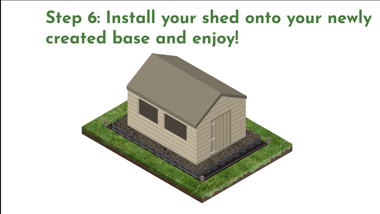 How to Install a Plastic Shed Base - YouTube
