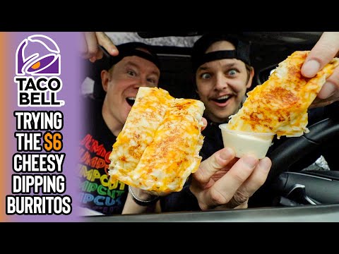 Reviewing Taco Bell's $6 Cheesy Dipping Burritos with Creamy Garlic Sauce