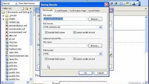 FrontPage Tutorial Customizing Form Properties Microsoft Training Lesson 16.2