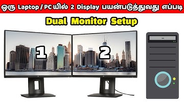 Connect 2 (Dual) Monitors in 1 Laptop/CPU  ( தமிழில் ) | Dual Screen Setup | Loop Tech