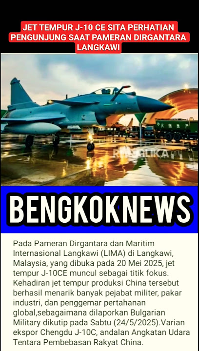 JET TEMPUR J-10CE SITA PERHATIAN PENGUNJUNG SAAT PAMERAN DIRGANTARA LANGKAWI #shortsvideo